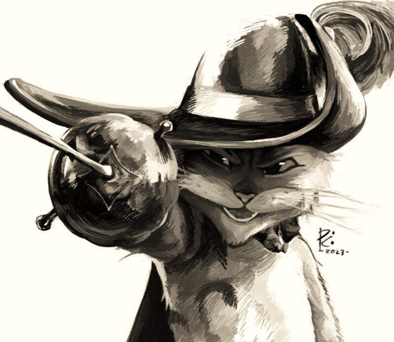 Black&White Painting Bust (Redraw)
